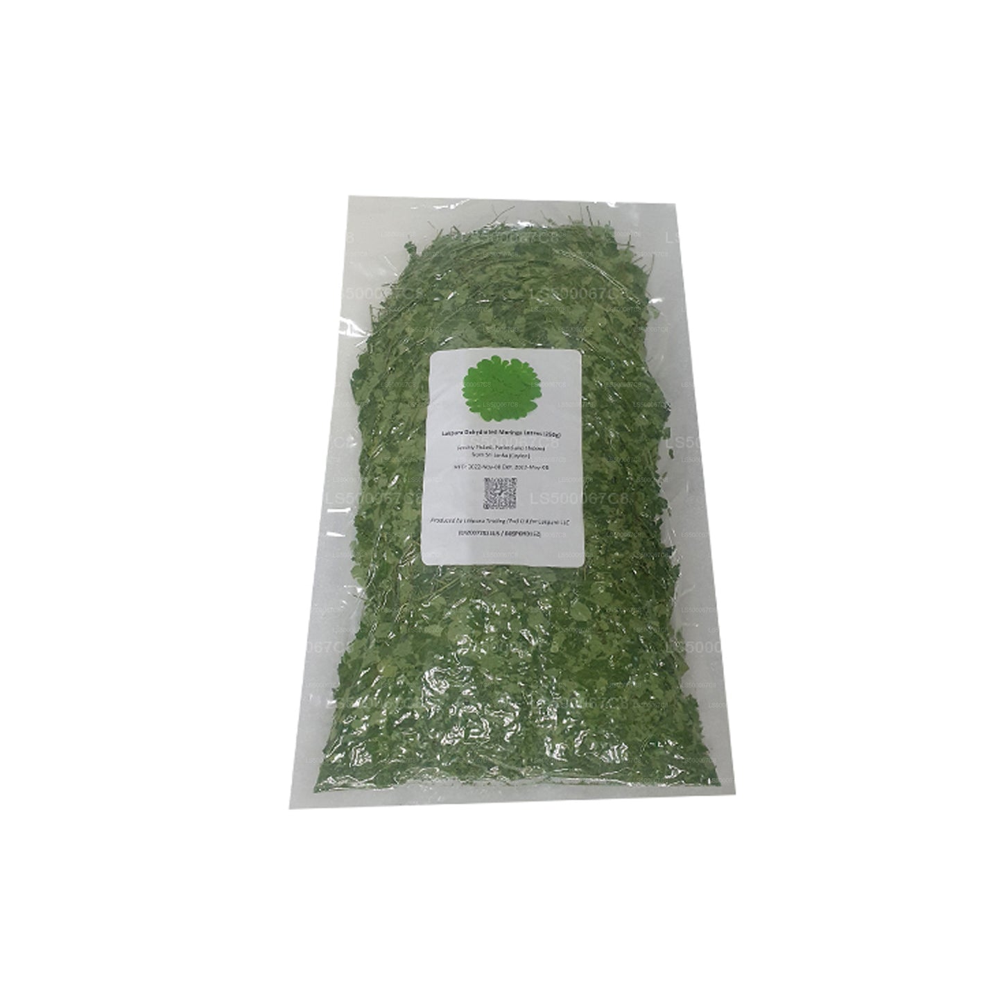 Lakpura gedehydrateerde Moringabladeren (250 g)