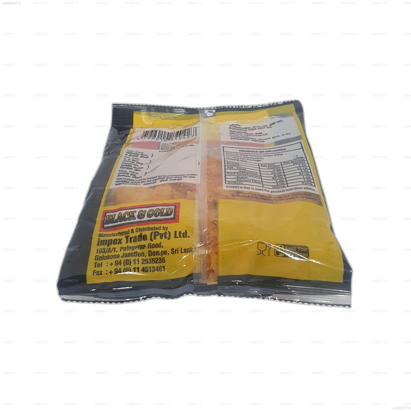 Black & Gold Cassava Chips (100g)