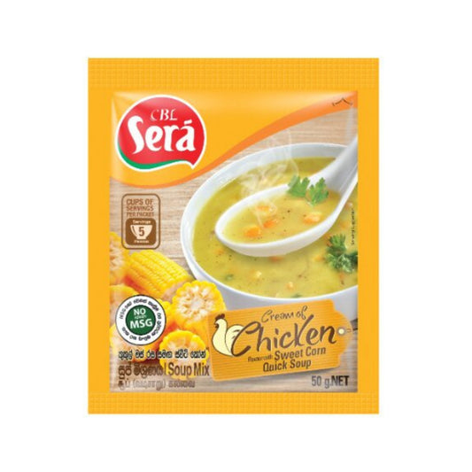 Sera Romige Kip &amp; Zoete Maïs Snelsoup (50 g)