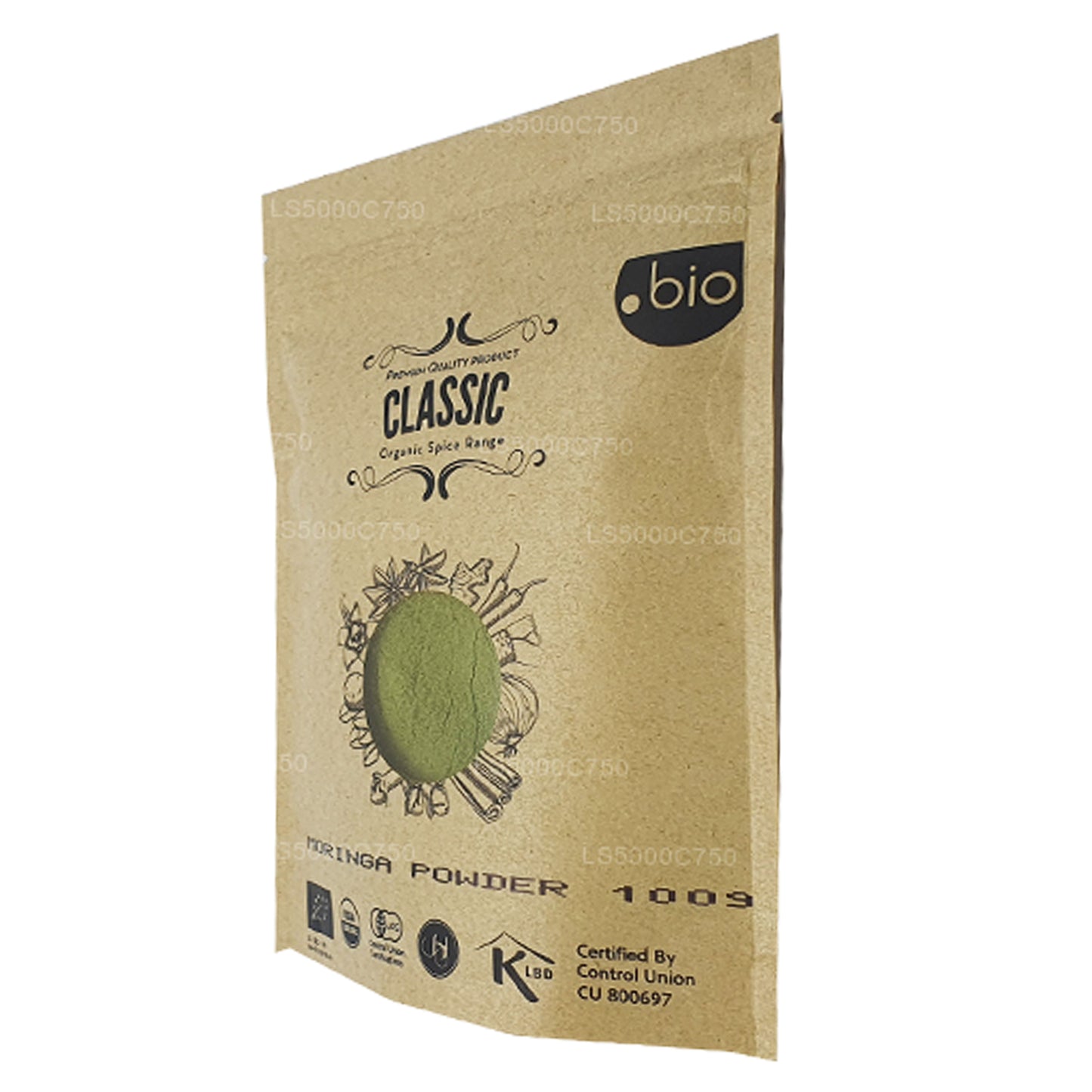 Lakpura biologisch Moringa-bladerenpoeder