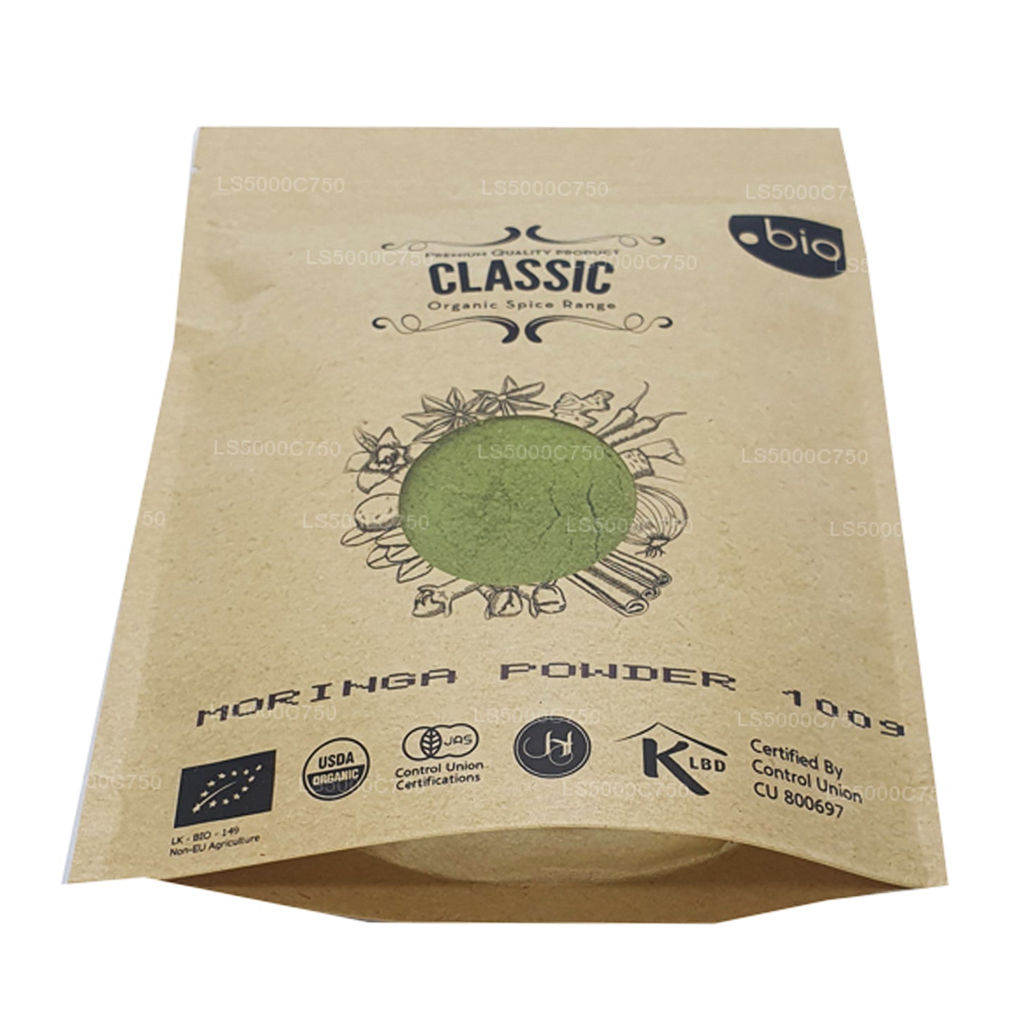 Lakpura biologisch Moringa-bladerenpoeder