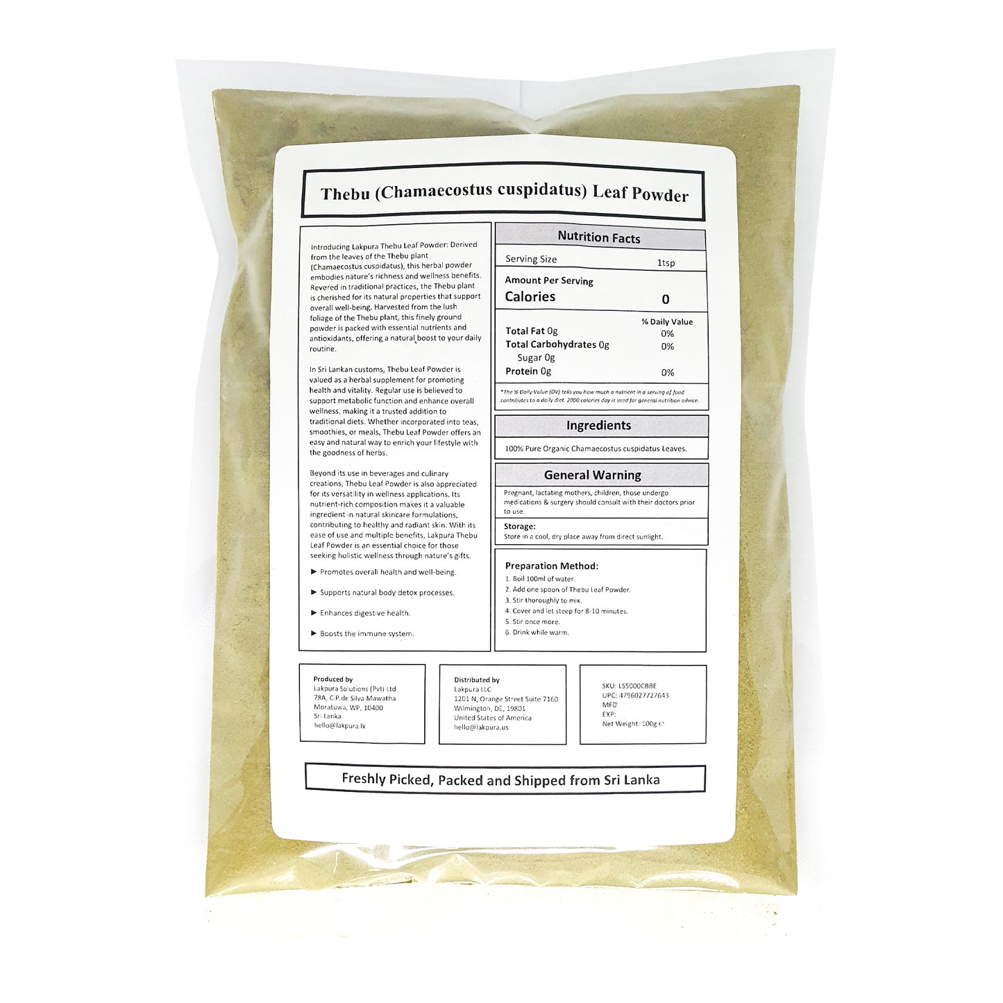Lakpura Thebu-bladpoeder
