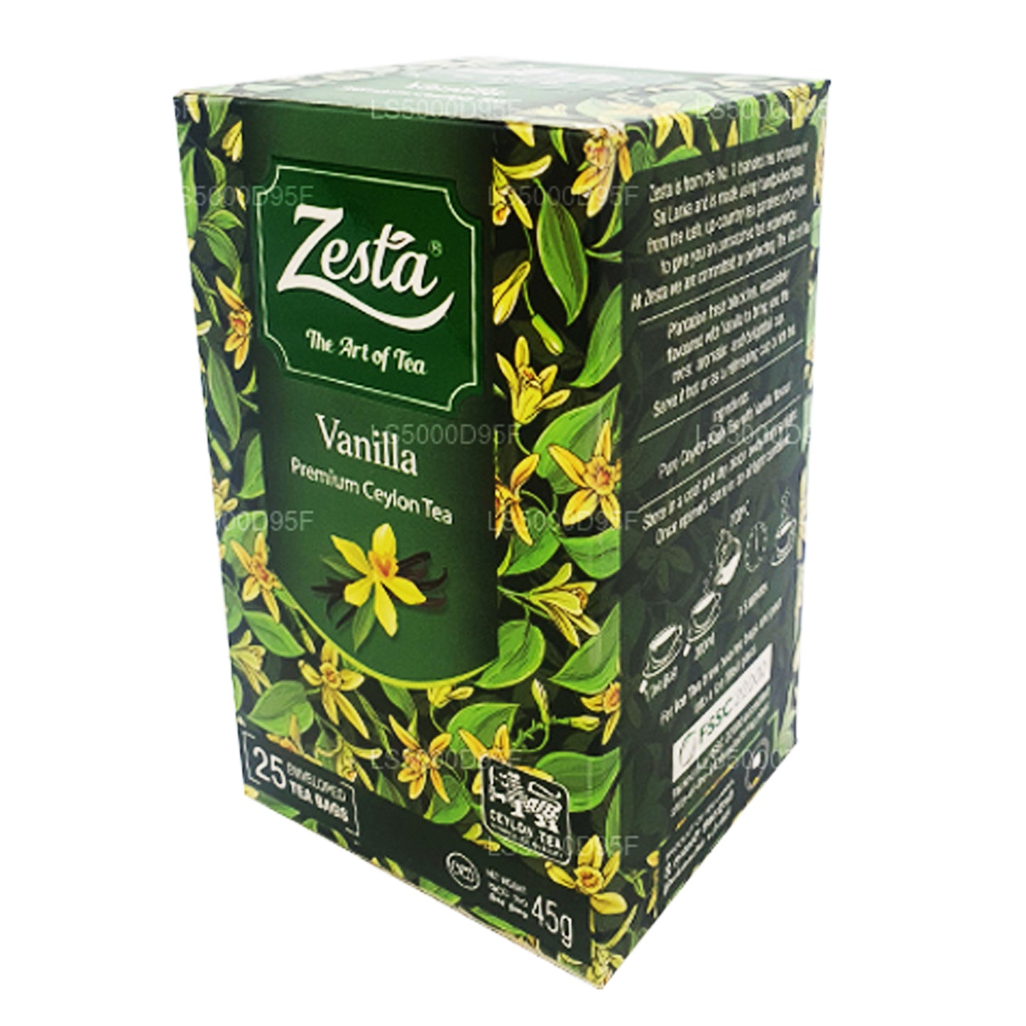 Zesta Vanilla zwarte thee (45 g) 25 theezakjes