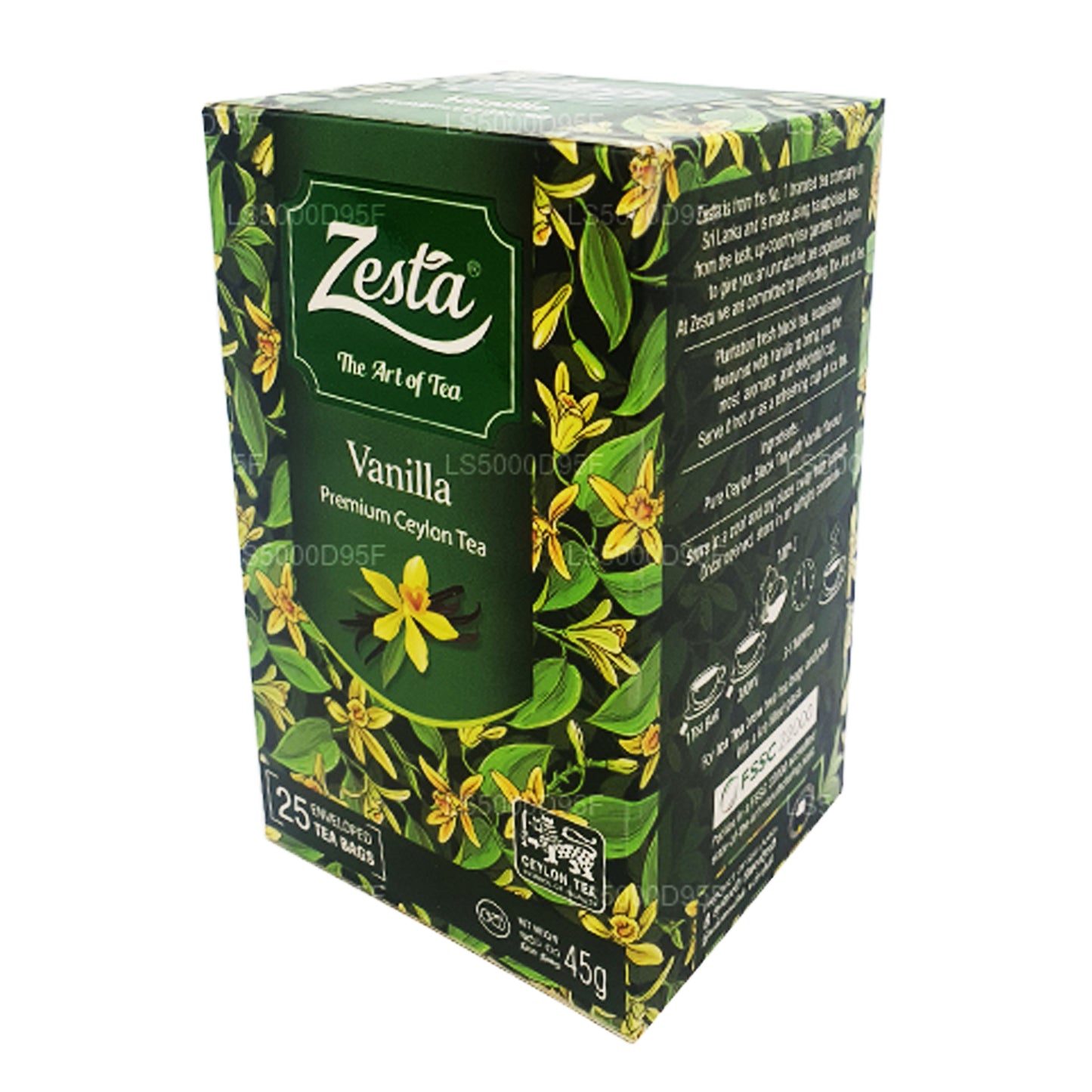 Zesta Vanilla zwarte thee (45 g) 25 theezakjes