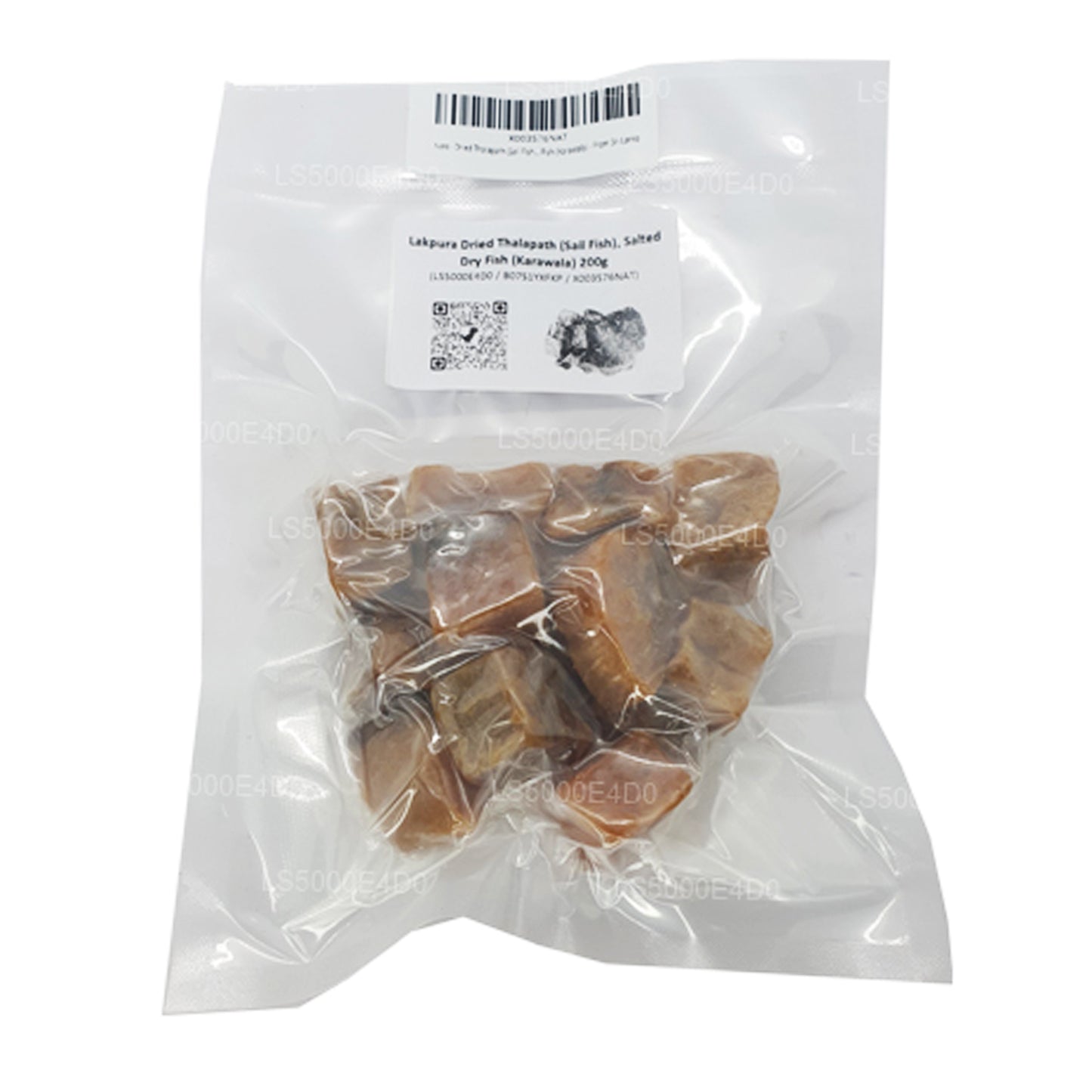 Lakpura gedroogde thalapaat (zeilvis) 200 g, gezouten droge vis (Karawala)