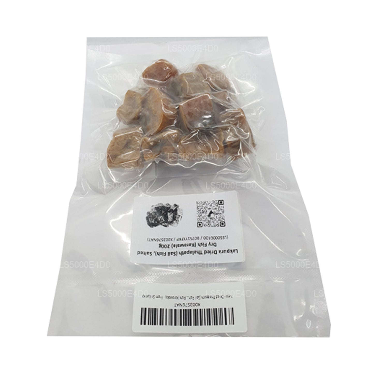 Lakpura gedroogde thalapaat (zeilvis) 200 g, gezouten droge vis (Karawala)