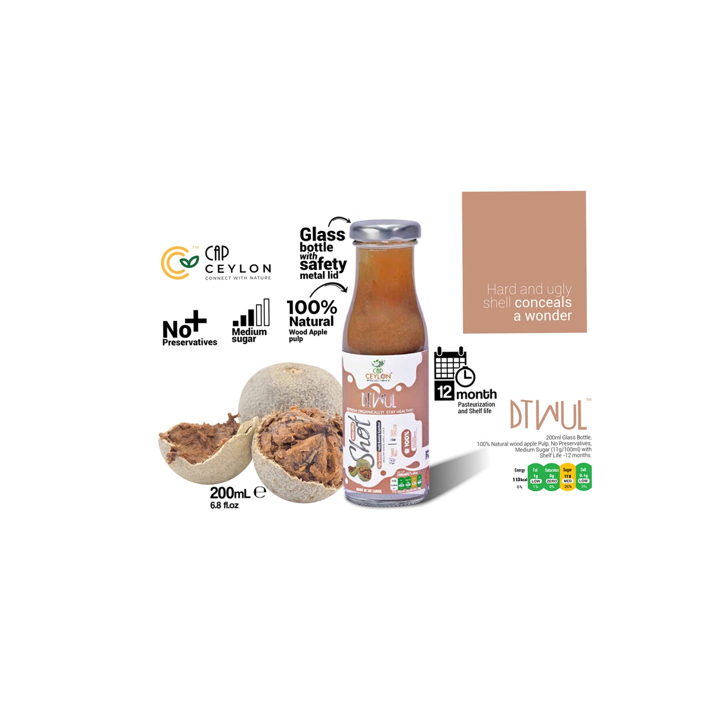 CAP Ceylon Wood Apple Shot (200 ml)