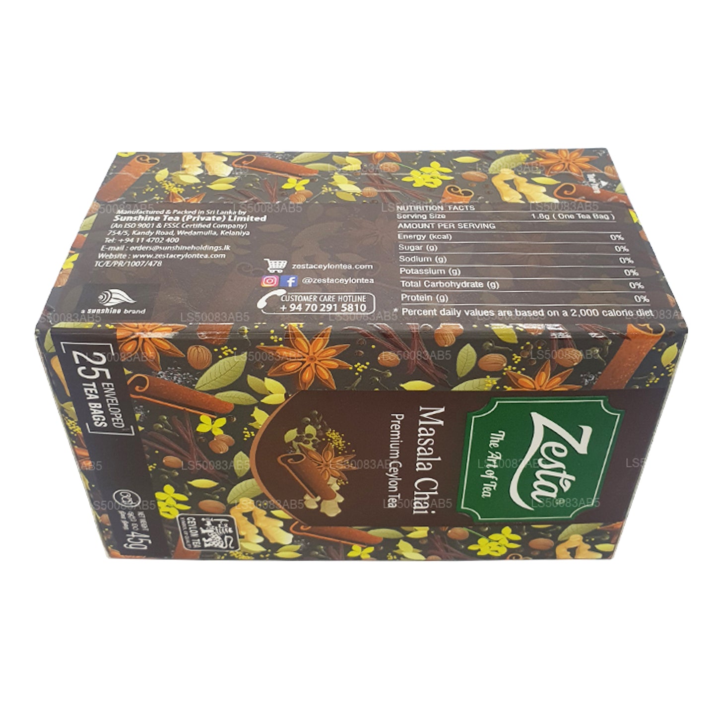 Zesta Masala Chai (45 g) 25 theezakjes