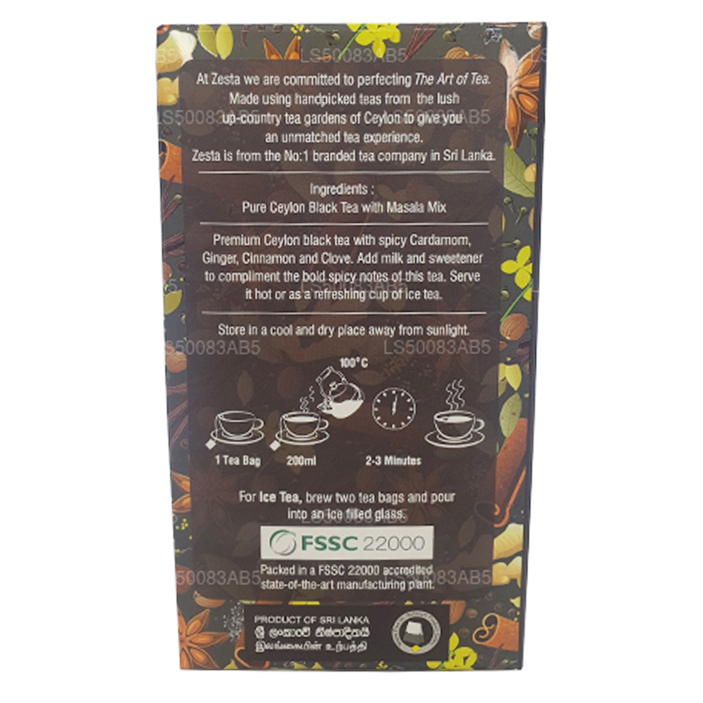 Zesta Masala Chai (45 g) 25 theezakjes