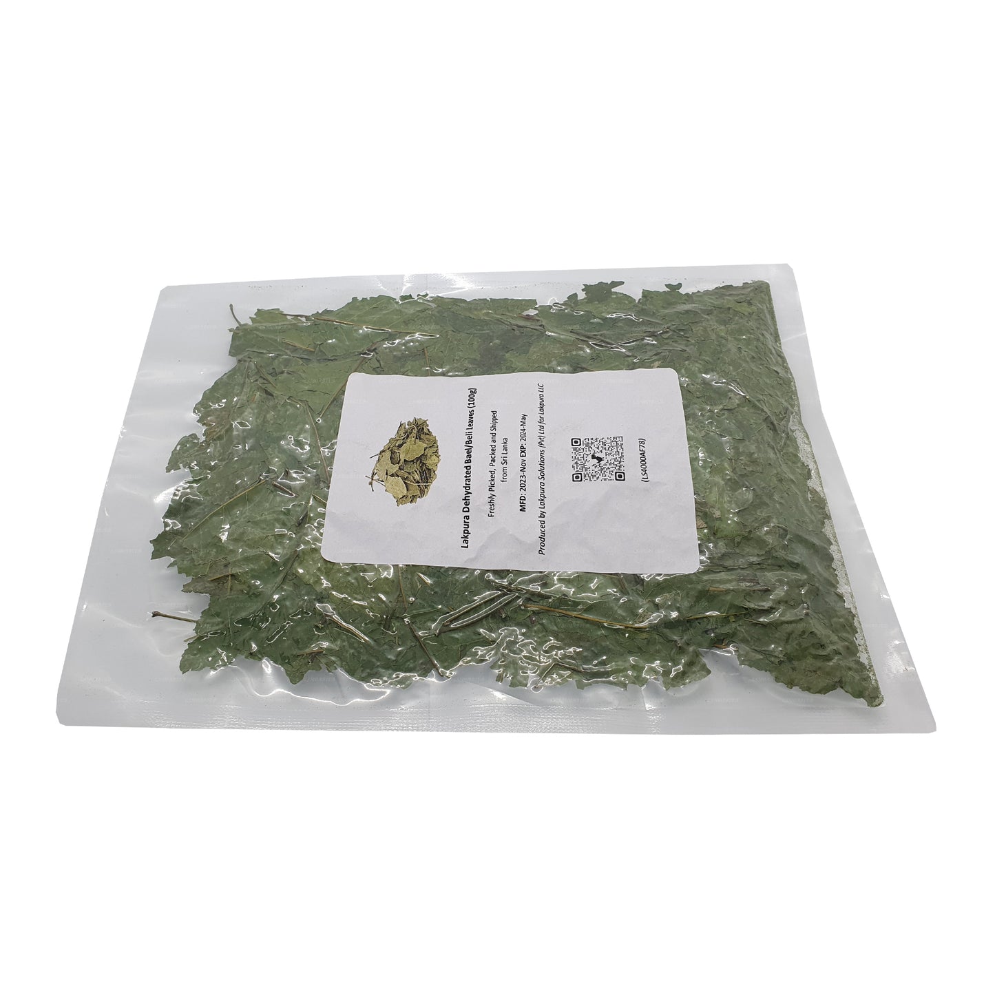 Lakpura Gedehydrateerde Bael/Beli-bladeren