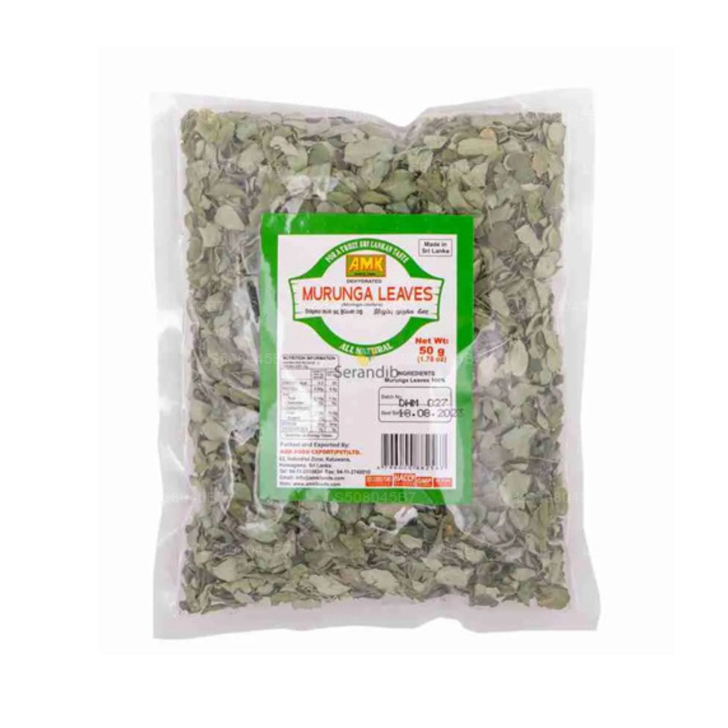 AMK gedehydrateerde Murunga-bladeren (50 g)