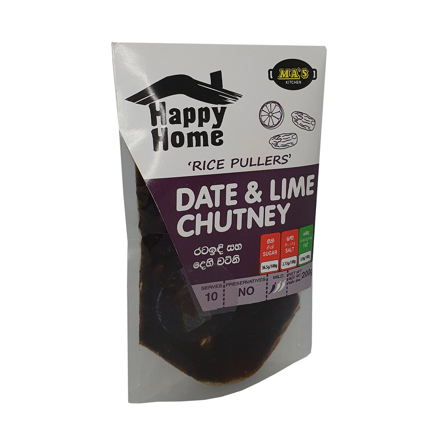 MA's Kitchen chutney met dadels en limoen (200 g)