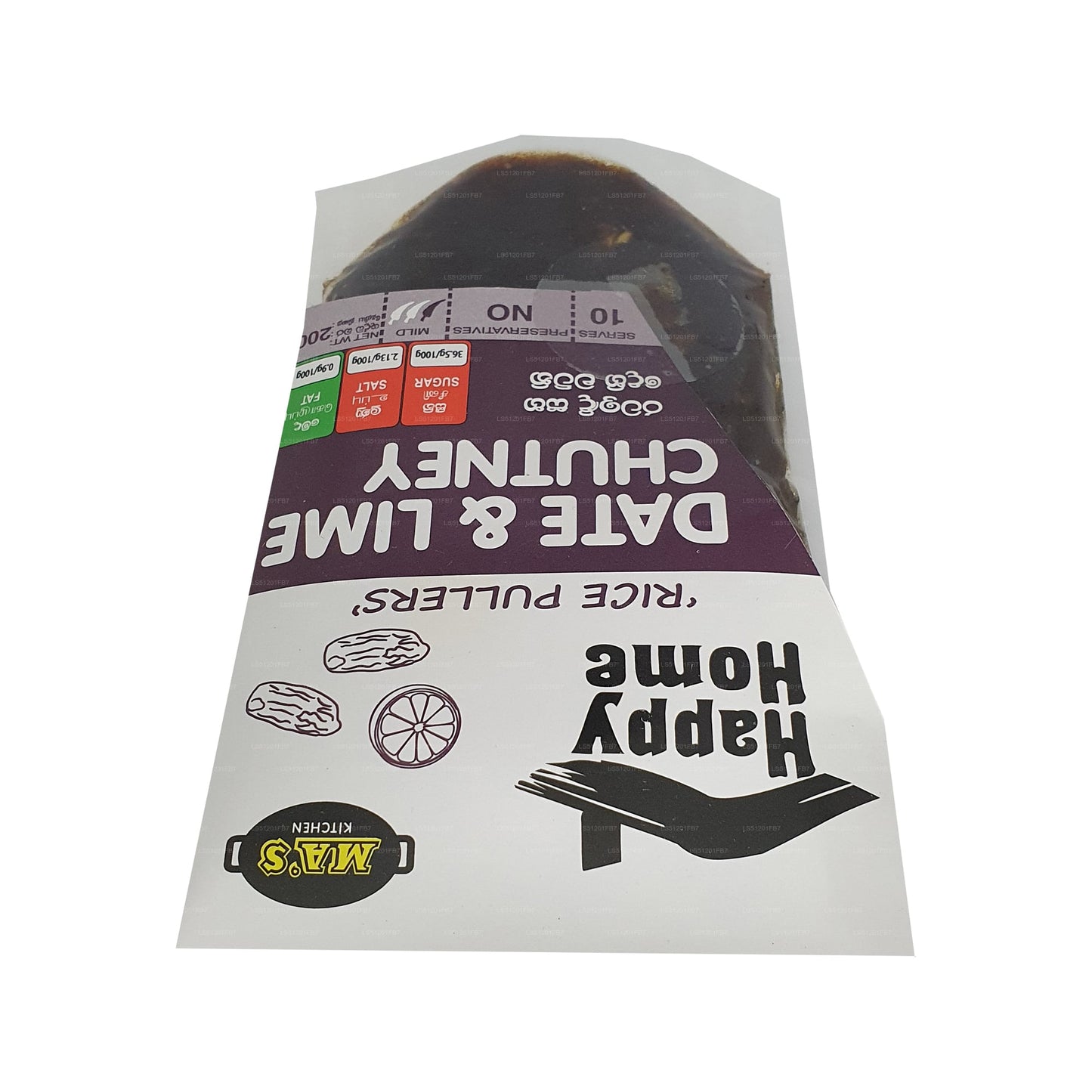 MA's Kitchen chutney met dadels en limoen (200 g)