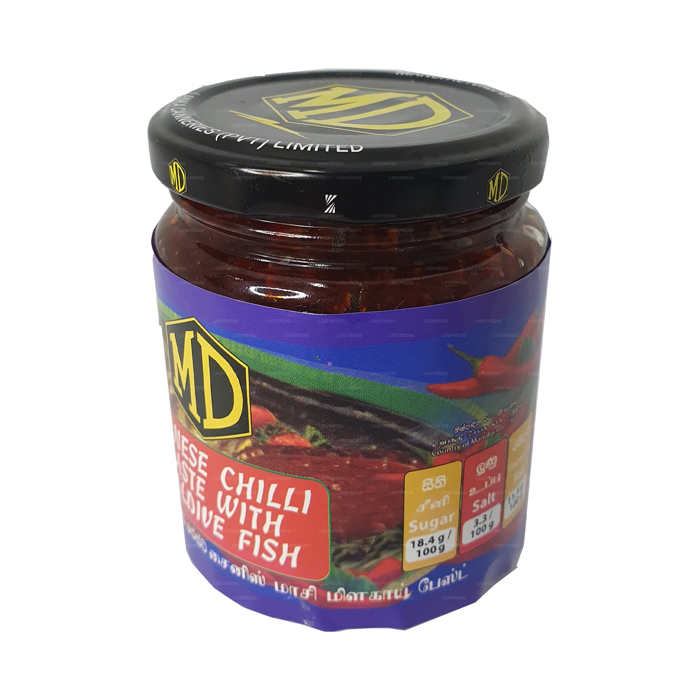 MD Chinese chilipasta met Malediven (270 g)