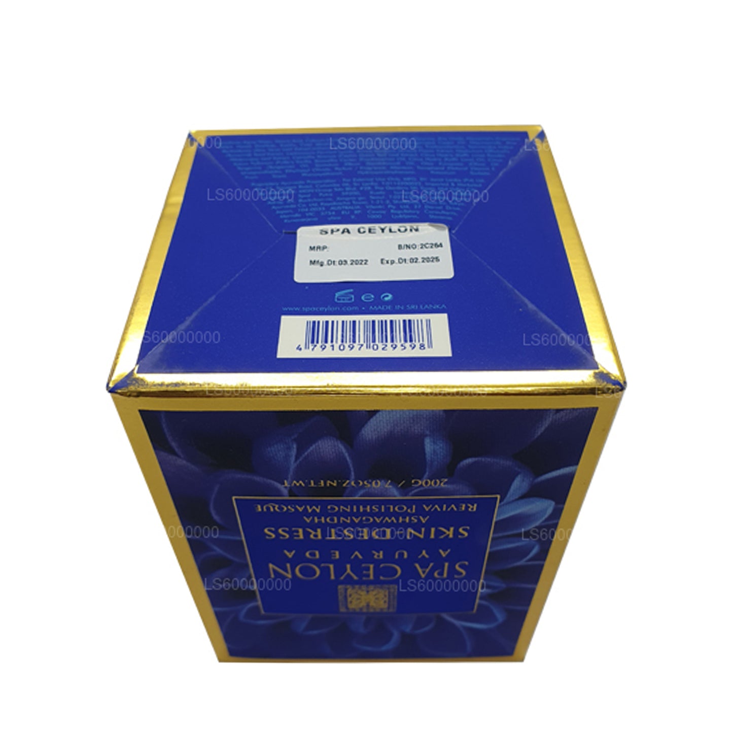 Spa Ceylon Skin De-Stress Ashwagandha Reviva polijstmasker (200 g)