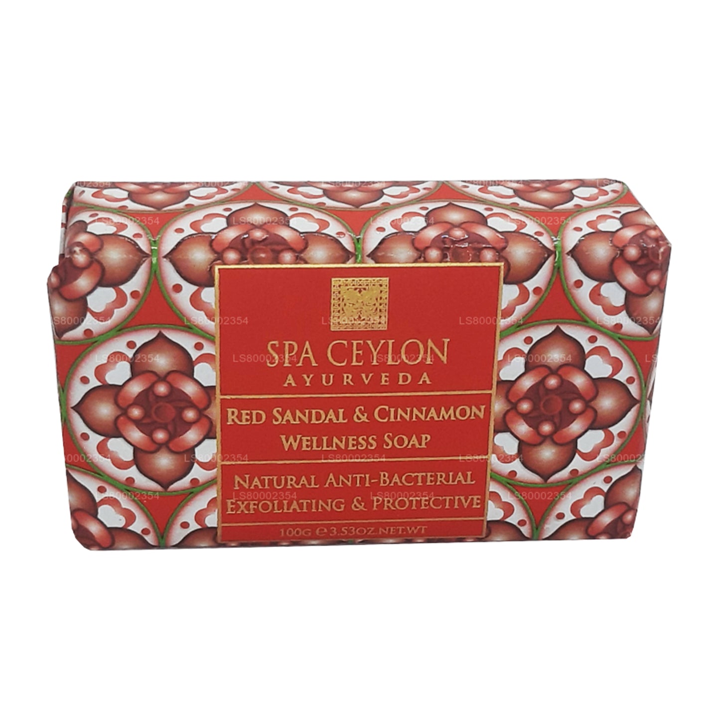 Spa Ceylon rode sandaal en kaneel Antibacteriële exfoliërende wellnesszeep (100 g)