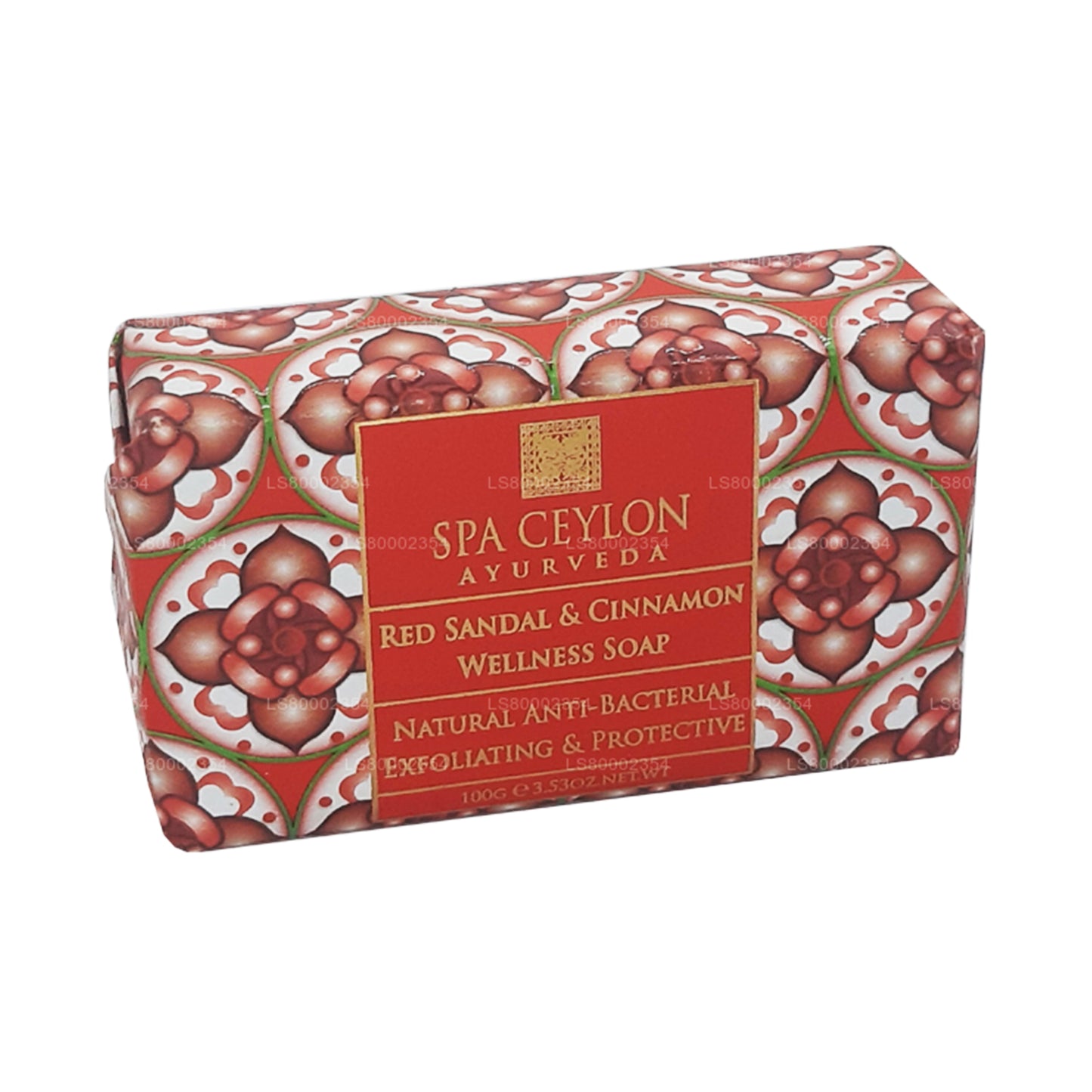 Spa Ceylon rode sandaal en kaneel Antibacteriële exfoliërende wellnesszeep (100 g)