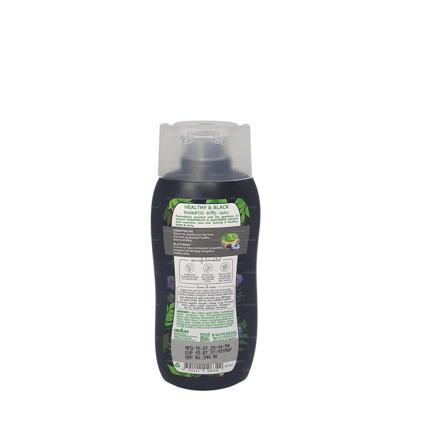 Kumarika gezonde en zwarte shampoo