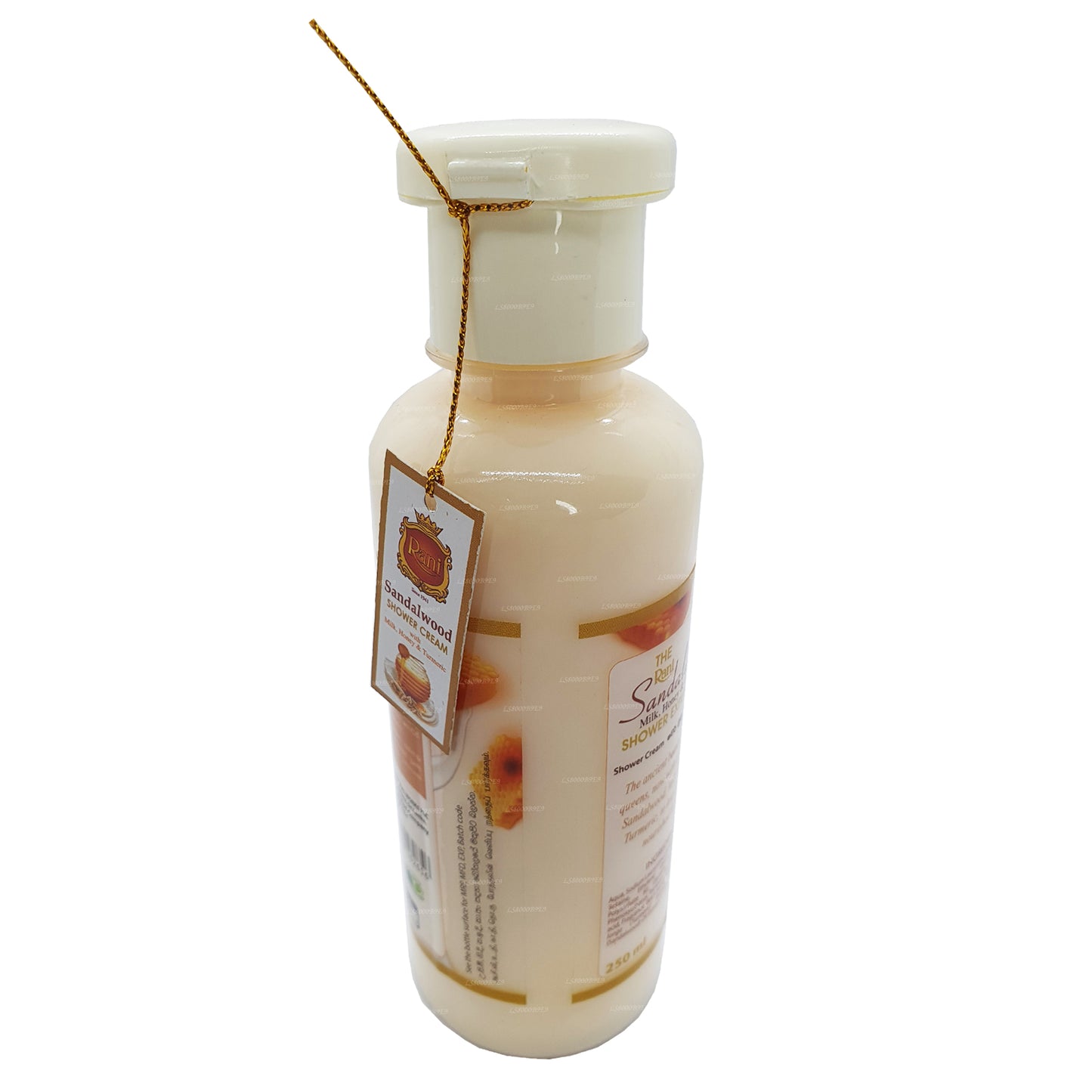 Swadeshi Rani sandalwood douchecrème met melk, honing en kurkuma (250 ml)