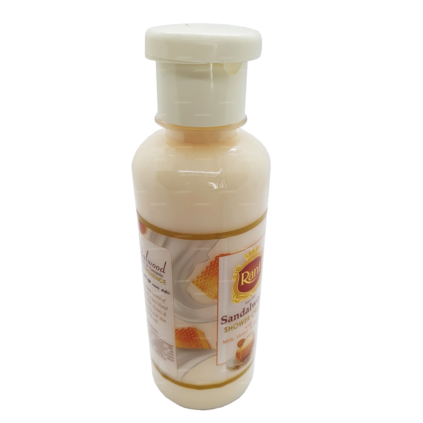 Swadeshi Rani sandalwood douchecrème met melk, honing en kurkuma (250 ml)