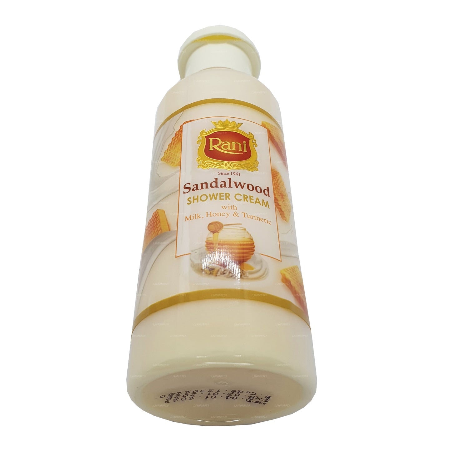 Swadeshi Rani sandalwood douchecrème met melk, honing en kurkuma (250 ml)