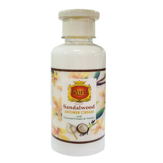 Swadeshi Rani sandalwood douchecrème kokoscrème en vanille (250 ml)