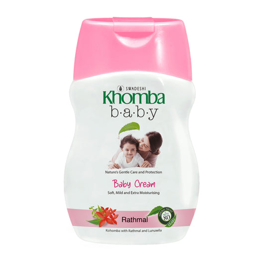 Swadeshi Khomba Babycrème Bloemig