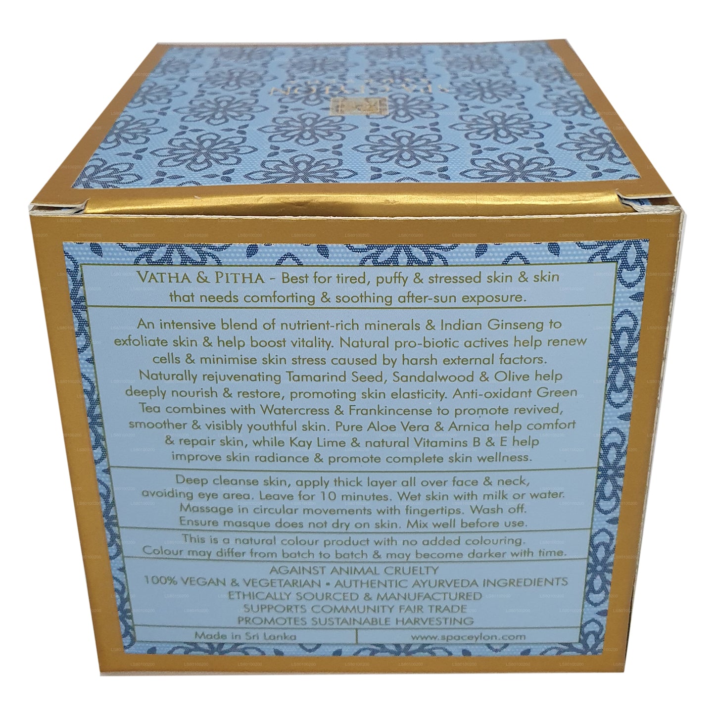 Spa Ceylon Skin De-Stress Ashwagandha Reviva polijstmasker (200 g)