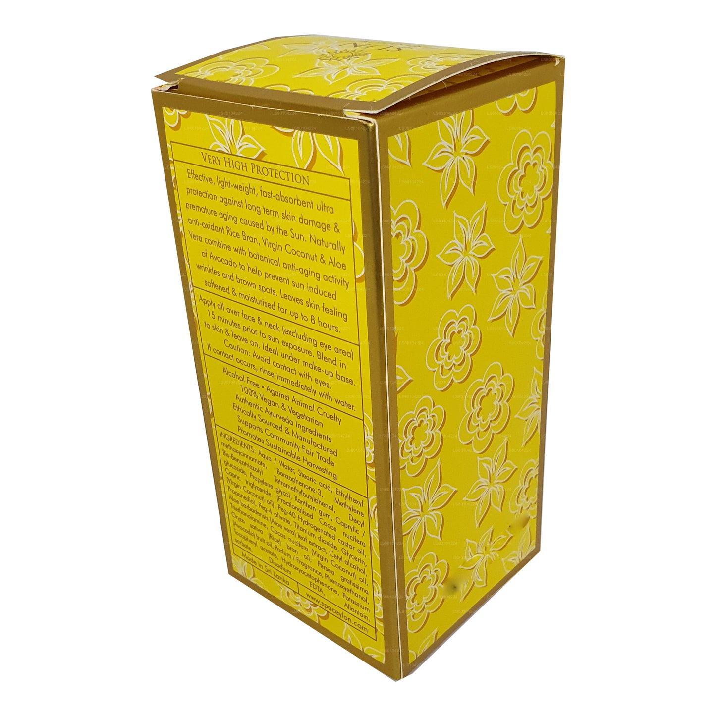 Spa Ceylon SUN Moisture Care Anti Age gezichtscrème UVA + UVB „SPF 50+” (30 ml)