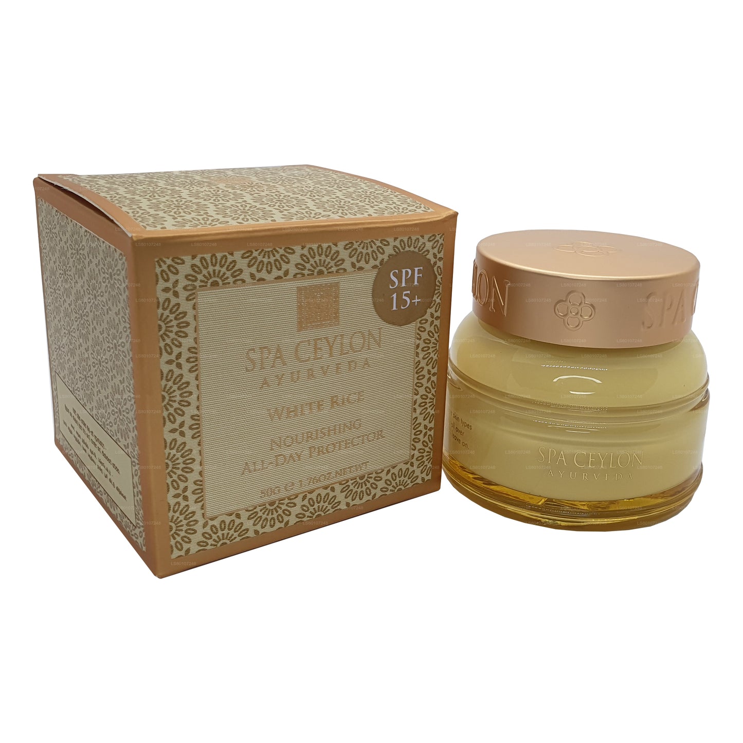 Spa Ceylon voedende beschermer met witte rijst voor de hele dag (100 g)