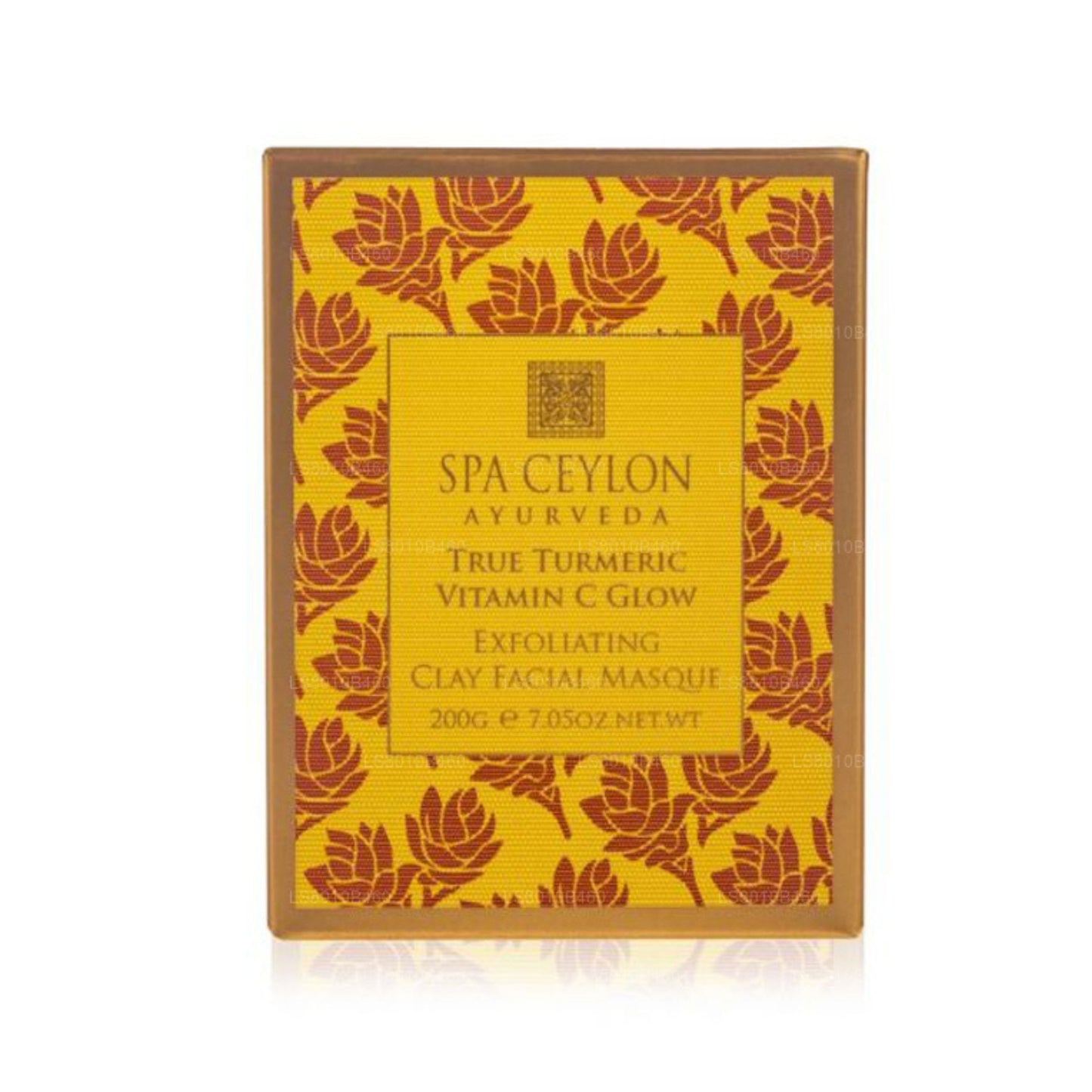 Spa Ceylon True Turmeric - Vitamin C Glow - Exfoliërend gezichtsmasker met klei (200 g)