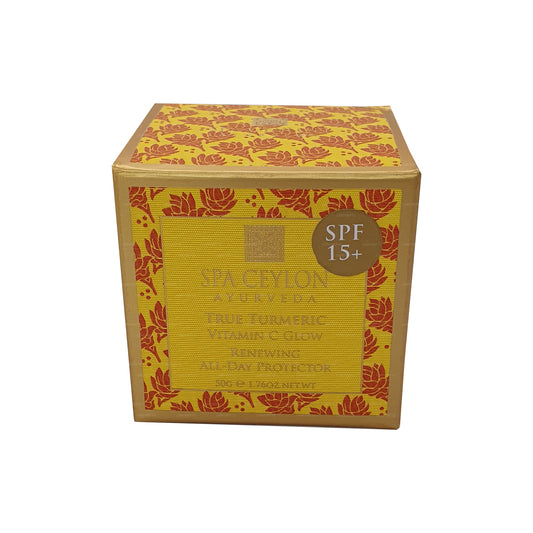 Spa Ceylon True Turmeric Vitamin C Glow Renewing beschermer voor de hele dag (100 g)