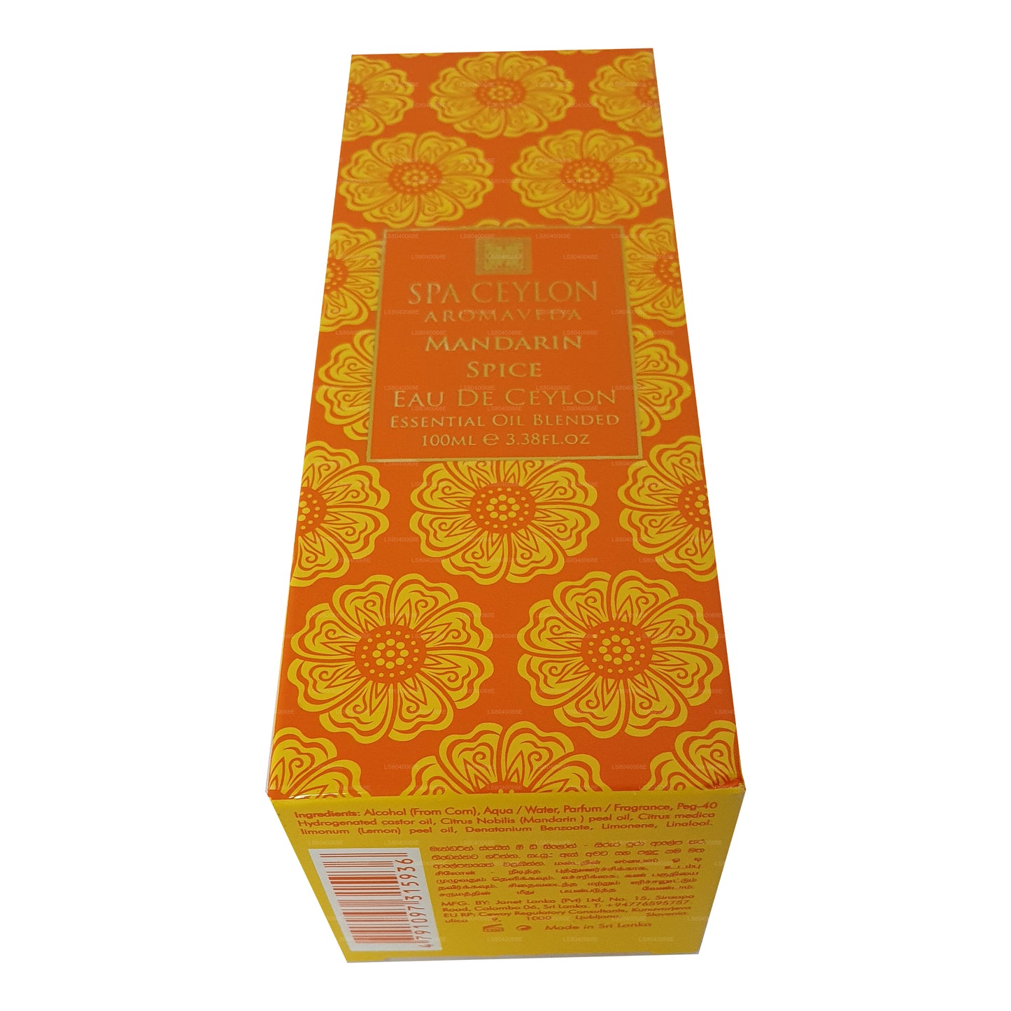 Spa Ceylon Mandarijn Spice Eau De Ceylon (100 ml)