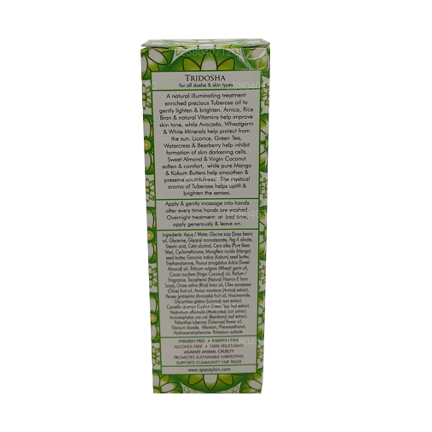 Spa Ceylon White Tuberose verhelderende handcrème (30 g)