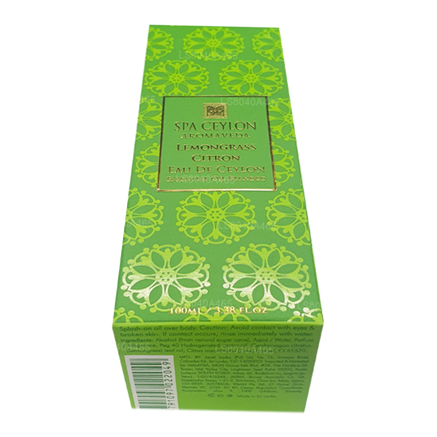 Spa Ceylon Citroengras Citron Eau De Ceylon (100 ml)