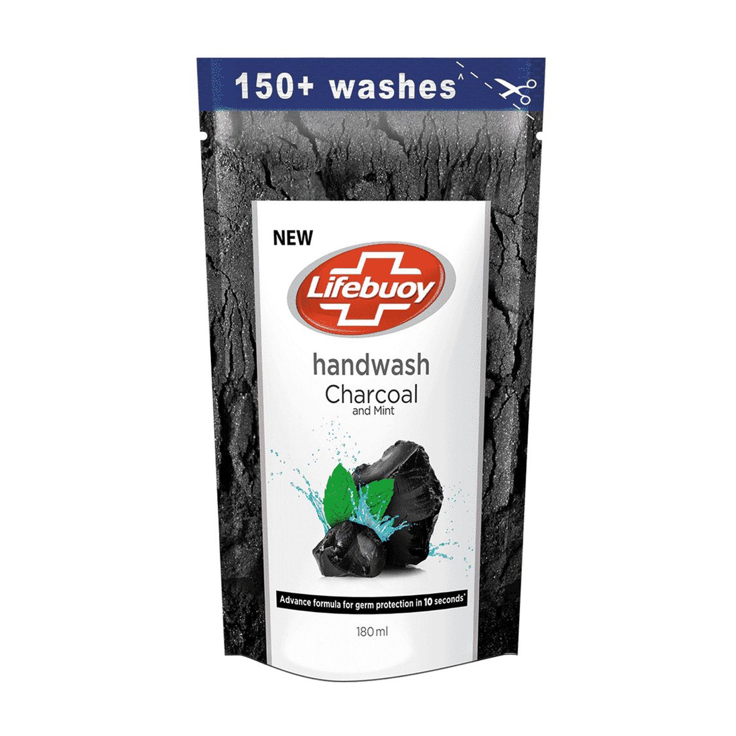 Lifebuoy Charcoal navulzakje voor handwas (180 ml)