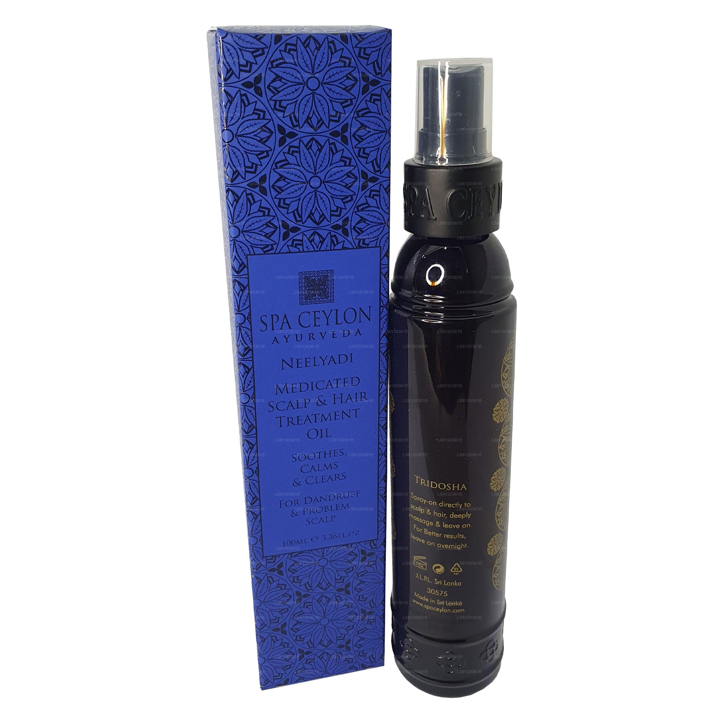 Spa Ceylon Neelayadi hoofdhuid- en haarbehandelingsolie (250 ml)