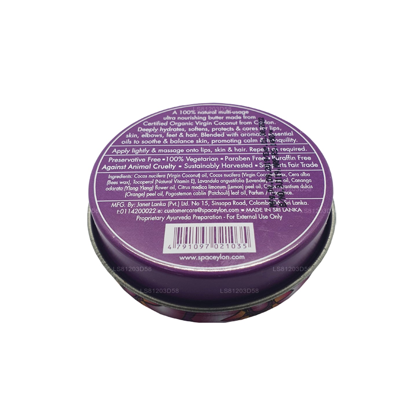 Spa Ceylon Ylang Lavender Virgin Kokos natuurlijke boter (25 g)