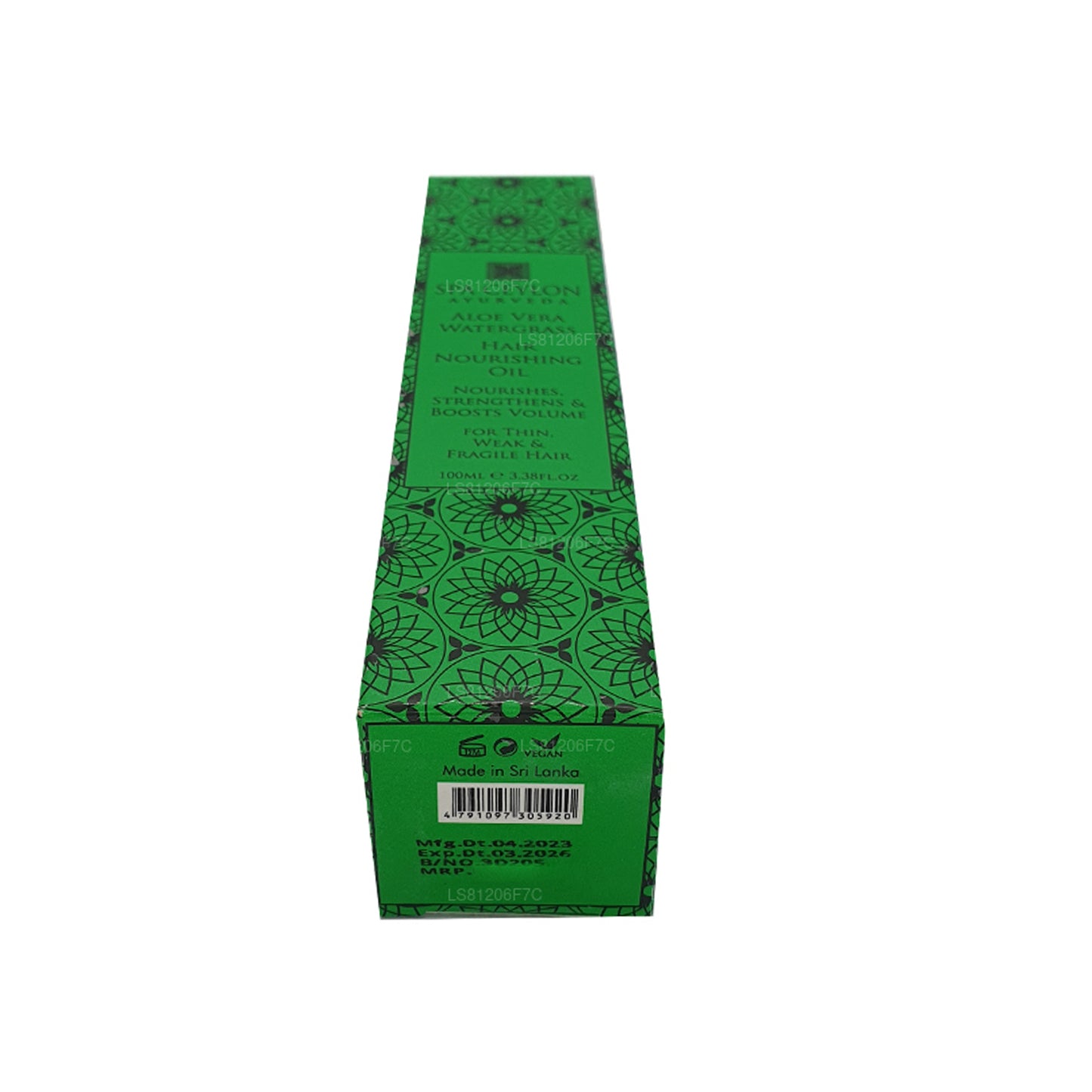 Spa Ceylon Aloë Vera Watergras Massageolie voor de hoofdhuid (100 ml)