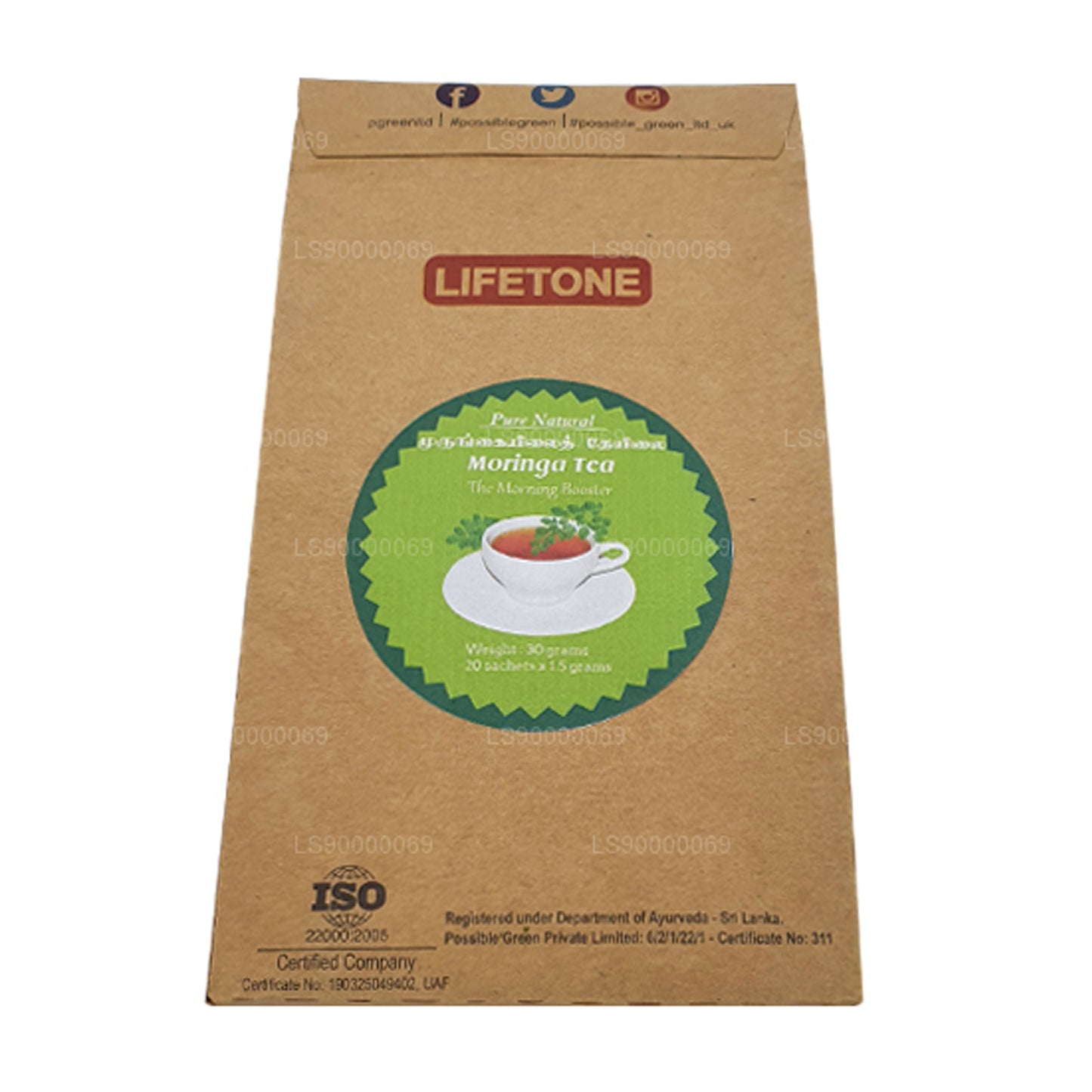 Lifetone Moringa-thee (40 g)