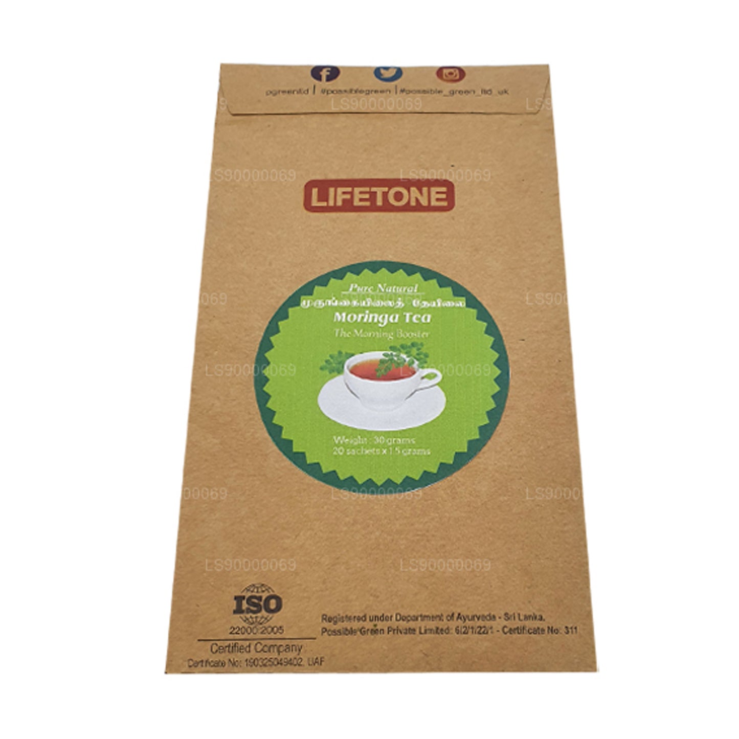 Lifetone Moringa-thee (40 g)