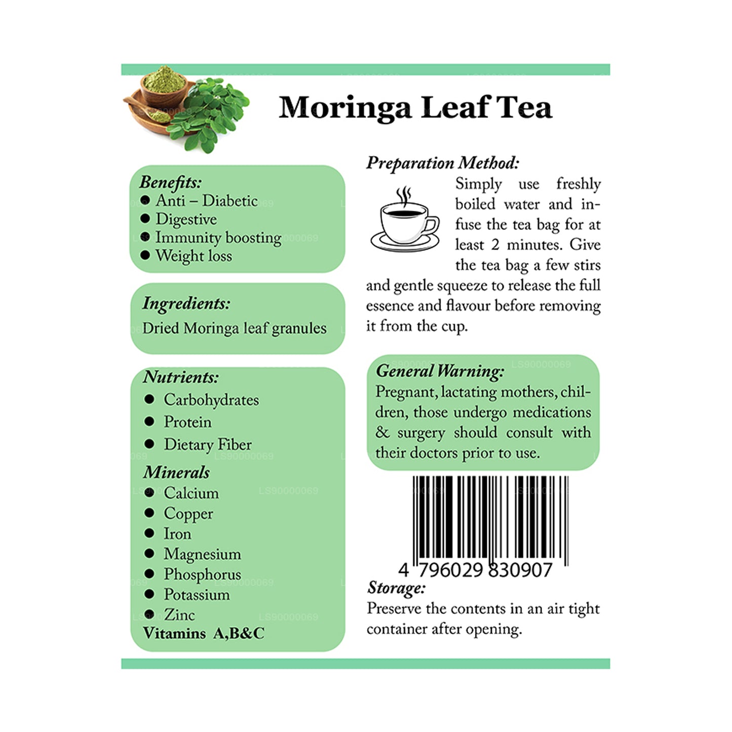 Lifetone Moringa-thee (40 g)