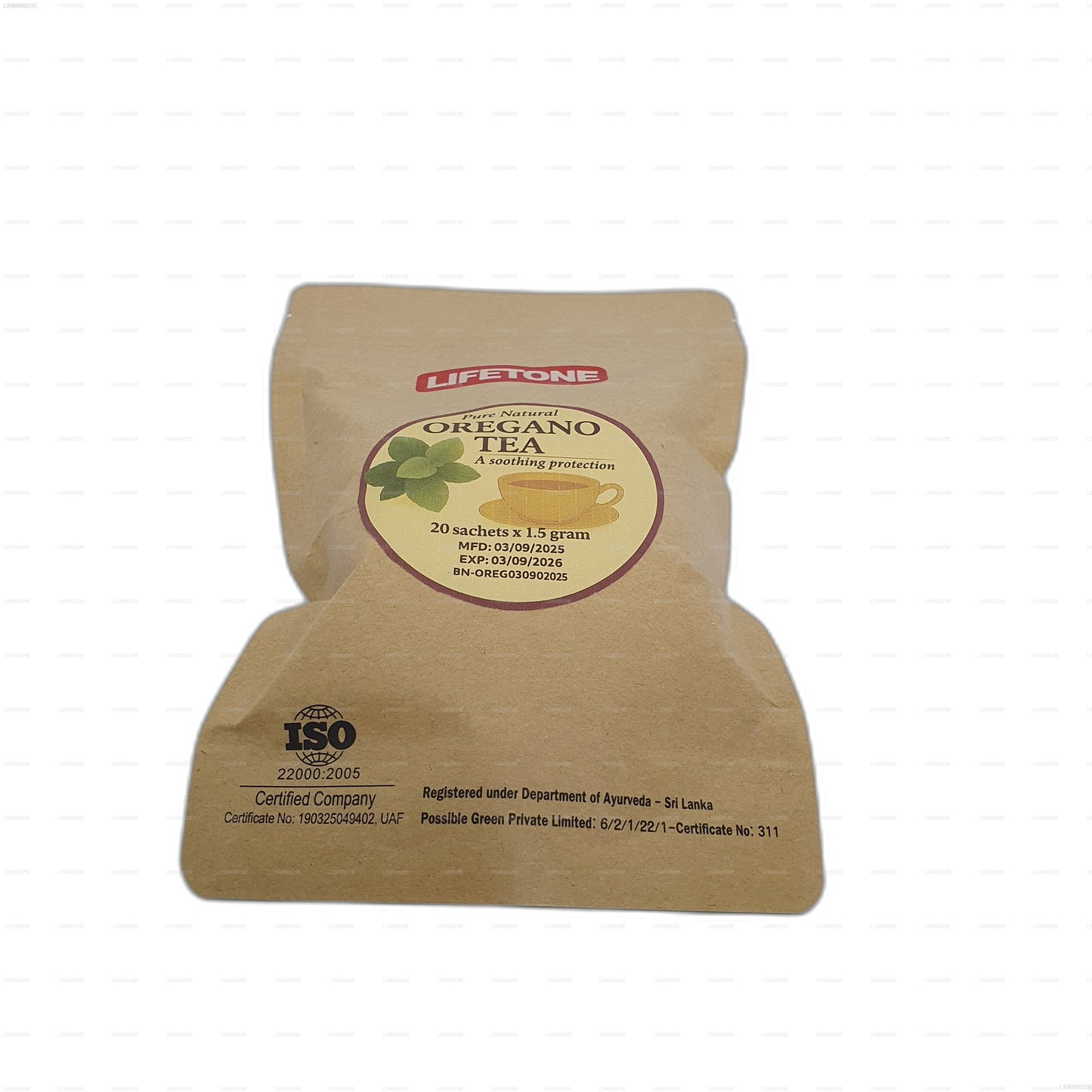 Lifetone Oregano Tea (30g) 20 Tea Bags