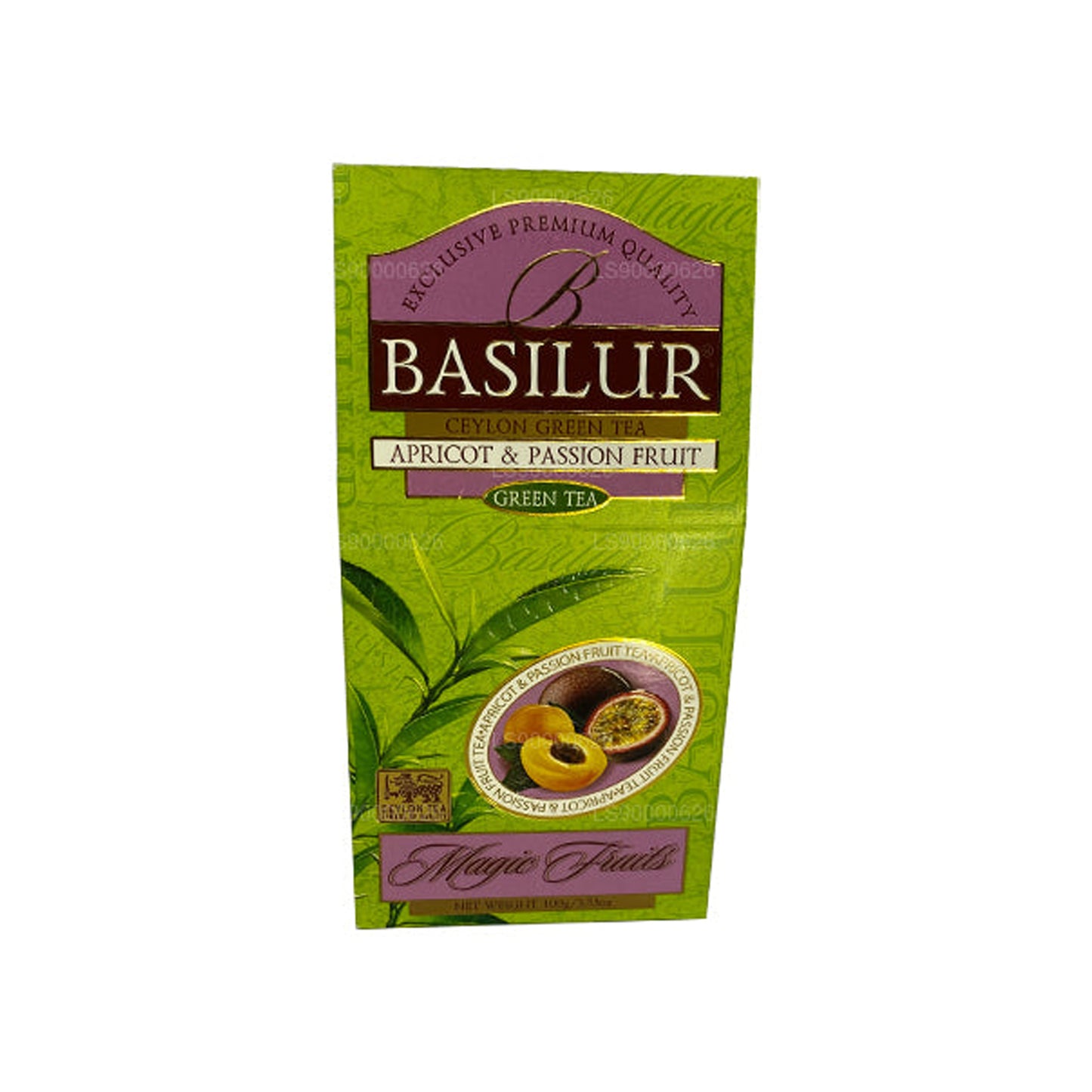 Basilur Magic Green Abrikoos en Passievrucht (100 g)