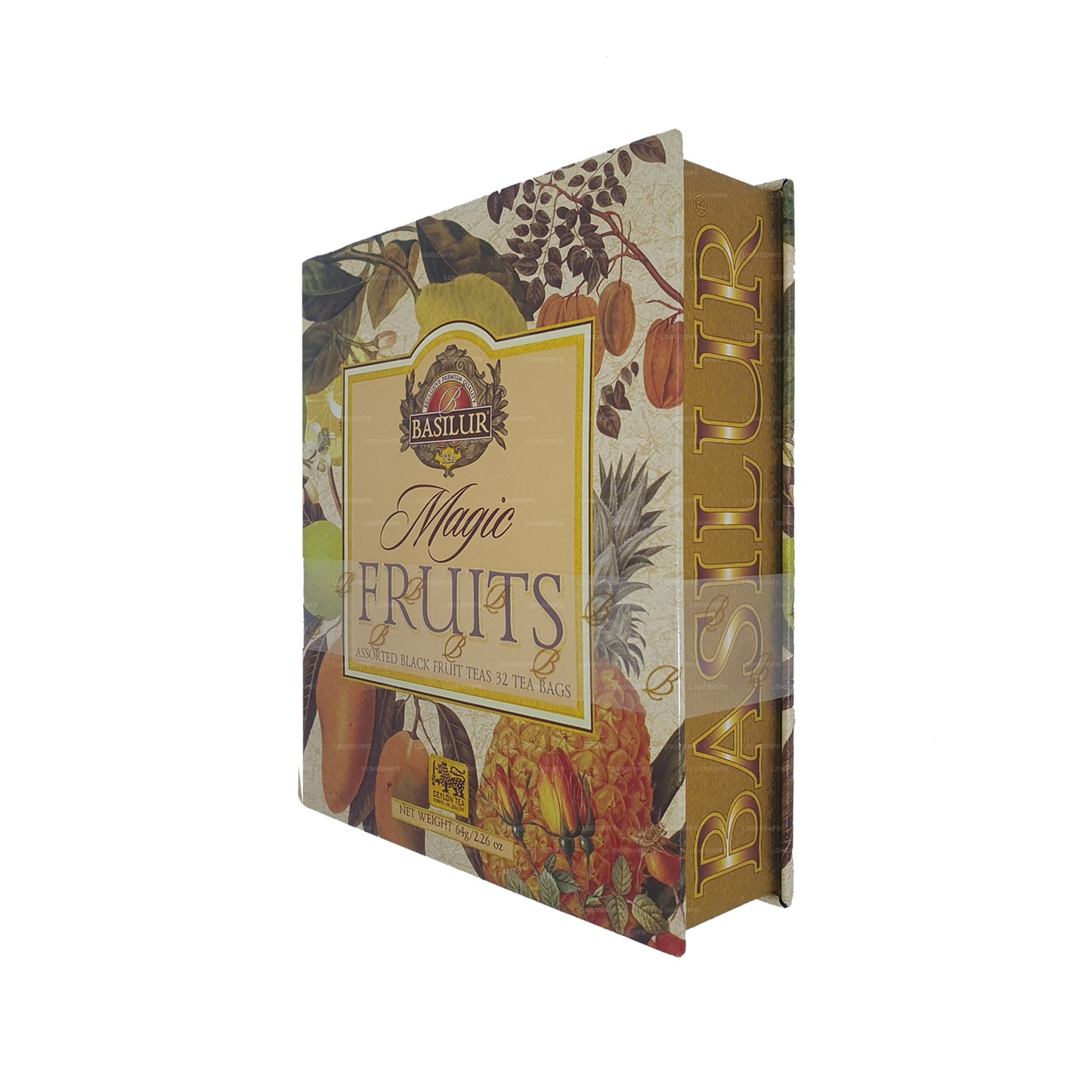 Basilur Theeboek „Magic Fruits Assorted” (64 g) Caddy