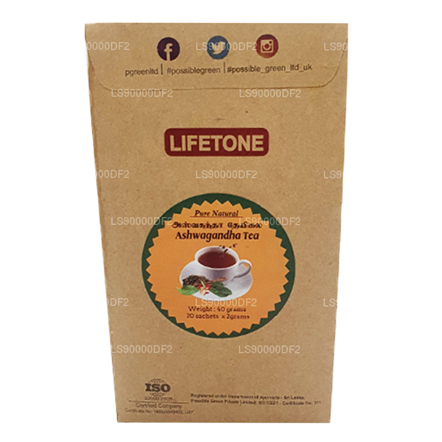 Lifetone Ashwagandha-thee (40 g)