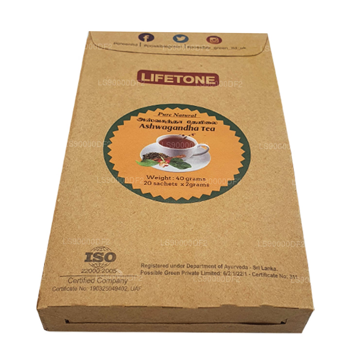 Lifetone Ashwagandha-thee (40 g)