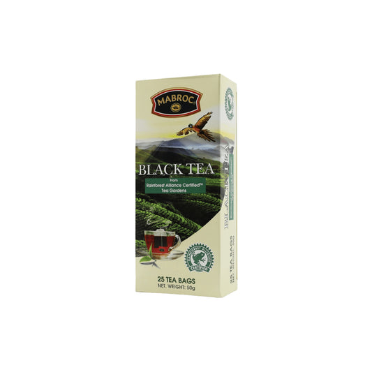 Mabroc Rainforest Alliance gecertificeerde zwarte thee (50g) 25 theezakjes