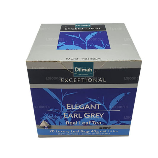 Dilmah uitzonderlijke elegante Earl Grey Real Leaf-thee (40 g) 20 theezakjes