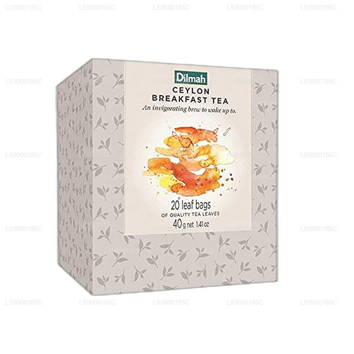 Dilmah Vivid Ceylon Breakfast Tea Teabags Refill (40g) Box